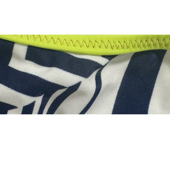 NWT Victoria's Secret Classic Hipster Bikini Bottom Navy/White Aztec Print S - Picture 8 of 9